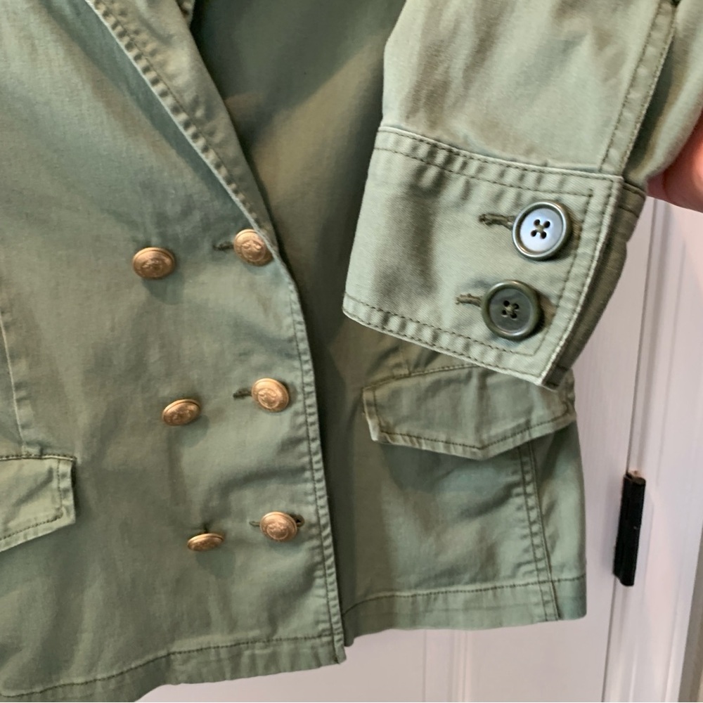 CAbi Green Sargent Military Jacket Style 326 Medium - Picture 8 of 16